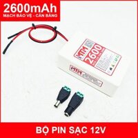 Bộ box pin sạc 12V 2600mAh 10A MTM