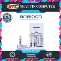 Bộ box sạc kèm 4 pin AA Panasonic Eneloop 1900mAh BQ-CC51C Basic (trắng) Chính Hãng (  deal hot )