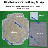 Bộ buồm, đệm ủ cho thùng đá, xốp đựng xôi, ủ ấm xôi khi bán, vệ sinh, tiện lợi, tiết kiệm