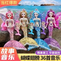 Bộ Búp Bê Barbie Nàng Tiên Cá Xinh Xắn Dành Cho Bé Gái