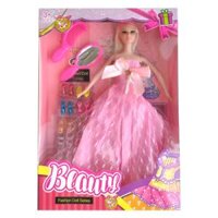 Bộ búp bê kèm phụ kiện tóc và giày LH16880779 C407 (Hồng)