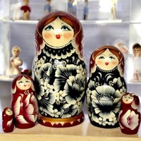 BỘ BÚP BÊ NGA MATRYOSHKA 5 LỚP 19CM VẼ HOA CỔ ĐIỂN RẤT ĐẸP VÀ DÊ THƯƠNG