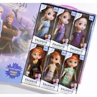 Bộ búp bê nữ hoàng băng giá Frozen II mô hình 6 nhân vật công chúa Anna Elsa quà tặng cho bé gái