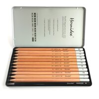 Bộ bút chì gỗ nghệ thuật Hernidex Art Sketch Pencil,12 cây/hộp thiếc (HDPC800AS)