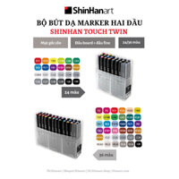 Bọ bút dạ hai đầu Shinhan Brush Marker Touch Twin 24/36 màu