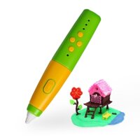 Bộ bút in 3D nhiệt độ thấp An toàn hơn cho trẻ em Giáo dục DIY Tích hợp pin sạc di động với vỏ hai màu Stencil Có thể sử dụng khi sạc