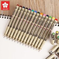 BỘ BÚT LINE MÀU ĐI NÉT CHUYÊN NGHIỆP SAKURA PIGMA MICRON (CHỌN SIZE)