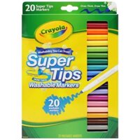 Bộ Bút Lông 20 Màu Nét Mảnh Nét Đậm, Có Thể Rửa Đượa – Crayola Supertips Washable Marker 588106