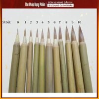 Bộ bút lông viết thư pháp hãng con cọp, bút lông vẽ tranh, bút tỉa, vẽ câu tuyến, đủ bộ 11 chiếc