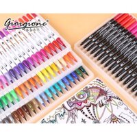 Bộ Bút Màu Dạ Bút Lông 2 đầu Bút Brush viết Calligraphy – Bút Dạ Marker