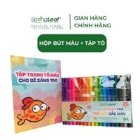 Bộ bút màu và tập tranh SpringLeaf cho bé ngộ nghĩnh đáng yêu