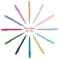 Bộ bút Pentel Brush Sign Pen SES15C 12 màu Pastel - set 12 màu pastel