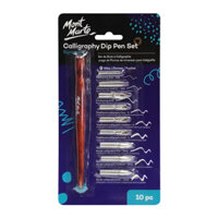 Bộ bút sắt, bút chấm mực 9 ngòi vẽ kí họa, phác thảo, vẽ truyện tranh, viết thư pháp Mont Marte Signature Calligraphy