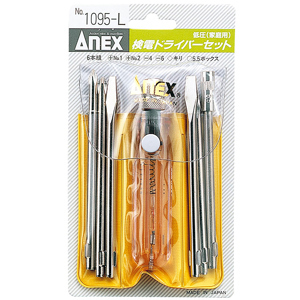 Bộ bút thử điện 6 mũi điện áp thấp Anex No.1095-L