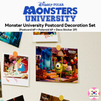 Bộ Bưu Thiếp Trang Trí Hình Nhân Vật disney pixar / monster university 6p + polaroid 6p + 2p