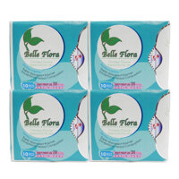 Bộ BVS ban đêm COTTON BELLE FLORA - 4 gói