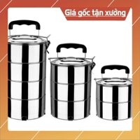 Bộ cà mên 3 tầng inox 12cm