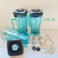 BỘ Ca sinh tố xay rau má công nghiệp 2L dùng cho các dòng máy: Omniblend V, Oshika,Seoul,German,Osako hàng loại dày