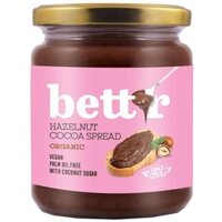Bơ cacao hạt phỉ hữu cơ Bett'r 250g