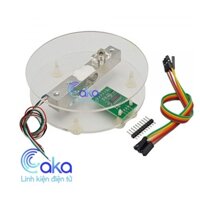 Bộ cảm biến cân nặng Loadcell 1kg 5kg 10kg khung bàn cân mica