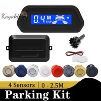 Bộ cảm biến đỗ xe ô tô Kayaktion với màn hình LED lùi Parktronic tự động 4 cảm biến Hệ thống phát hiện Radar Màn hình nền đẹp