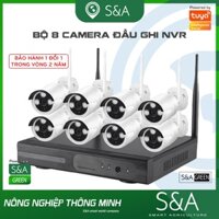 Bộ camera đầu thu 8 kênh đầu ghi NVR và 8 camera cố định