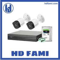 Bộ Camera KBvision/Siêu rẻ mà chất luợng cao - Gồm 2 Camera, đầu ghi 4CH và ổ cứng 1TB - Hàng chính hãng