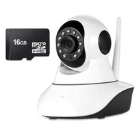 Bộ camera quan sát IP Wifi Vinatech VN-6300A và thẻ nhớ 16GB(Trắng)