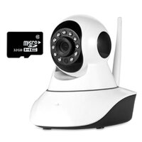 Bộ camera quan sát IP Wifi Vinatech VN-6300A và thẻ nhớ 32GB(Trắng)