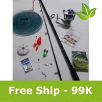 Bộ càn 2 khúc daiwa rỗng 2m7 máy al7000 kèm phụ kiện hàng chuẩn