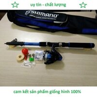 Bộ Cần Câu 1m8 2M4 2m7 ->3m6  Kèm Máy Và Phụ Kiện Câu Zin