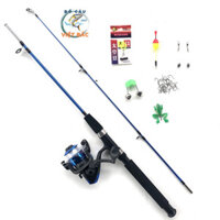Bộ cần câu 2 khúc đặc đen Shimano máy YF2000 Đồ Câu Việt Bắc kèm phụ kiện đầy đủ njaa56236hgzeb