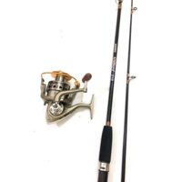 BỘ CẦN CÂU 2 KHÚC + máy LC 7000. cần câu shimano 2 khúc. SHOPDOCAUCHATLUONG