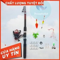 Bộ Cần câu 3m6 và sét phụ kiện đi câu như hình đặc biệt +1 lăng xê + 1 nhái gia