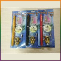 Bộ Cần Câu Bút Mini Bản Hot - Tặng Cước Và Phụ Kiện Câu ✅