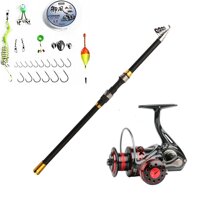 Bộ cần câu cá Chính hãng DeuKio - Máy kim loại cao cấp - Tặng kèm nhiều phụ kiện BC03 - Máy 3000