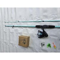 Bộ cần câu cá lure rồng xanh 1m65 1m8 2m1 và máy 200 tặng kèm phụ kiện như hình Fishing Đi Câu