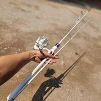 Bộ Cần câu cá Lure VIX Bạch Kim mới - Khoen Fuji  - Kết Hợp Máy ET 3000s chuyên lure cho a e cần thủ 5965nijzxcvv