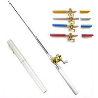 Bộ Cần Câu Cá Mini Hình Cây Bút Siêu Nhẹ Dài 1m Có Thể Gấp Gọn Tiện Dụng.