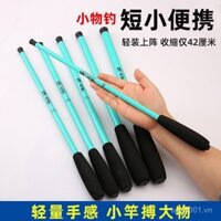Bộ cần câu cá nhỏ hoàn chỉnh cho câu cá suối, thích hợp câu cá nhỏ như cá dace, cá tráp, cá đá, cần câu trẻ em, cần câu cha mẹ và con cái