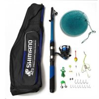BỘ CẦN CÂU CÁ SHIMANO KÈM TÚI VÀ PHỤ KIỆN đồ câu cá hàng hót giá rẻ