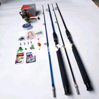 bộ cần câu cá shimanoo tải cá 15kg phụ kiện như hình