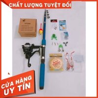 Bộ cần câu giá rẻ tặng kèm đầy đủ phụ kiện + nhái giả + lăng xê + cuộn cước