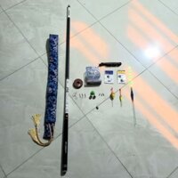 bộ cần câu Gw 6h 3m6 đến 6m3 kèm phao và nhiều phụ kiện