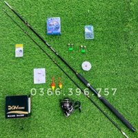 Bộ cần câu hai khúc Shimano tặng kèm máy kim loại và phụ kiện Chuyên Câu lancer lure