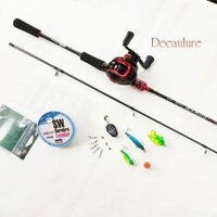 Bộ Cần câu lure carbon kiểu máy Ngang Roolfish 1.68m - 1.8m - 2.1m - 2.4m