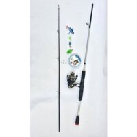 bộ cần câu lure daiwa Ngọn Độ Cứng ML. màu đen trắng