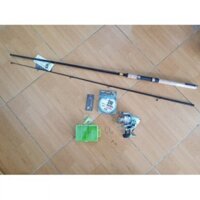 Bộ cần câu Lure Daiwa SweepFire 2m1 máy câu Yolo KFB4000 kèm phụ kiện câu lure