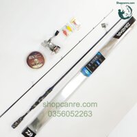 Bộ Cần câu lure máy đứng Daiwa Aegis X 702MS (Cả bộ combo đầy đủ)