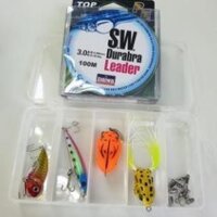 Bộ cần câu lure máy đứng carbon + máy câu Deukio AC4000 tặng nhiều phụ kiện cần câu cá